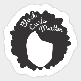 BLACK CURLS MATTER by AfreeKA -4 Sticker